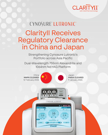 Cynosure Lutronic、Clarity II（TM）中国・日本における薬事承認取得により、世界で最も急成長している美容医療機器市場であるAPACでの競争力をさらに強化（2026年2月）