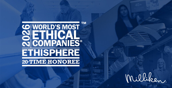 Milliken & Company、「2026年世界で最も倫理的な企業」（2026 World's