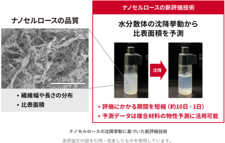 機械学習を活用したナノセルロースの新評価技術を開発