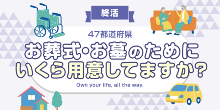 【全国調査】【終活】お葬式・お墓のために準備している費用は？