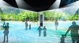 2025年大阪・関西万博の長野県出展ブースにて、プロジェクション技術で臨場感ある没入体験を実現