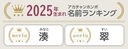 6,085人の子育てママ・パパが選んだ今年の漢字1位は『幸』。2025年生まれの赤ちゃん名前ランキングも発表！